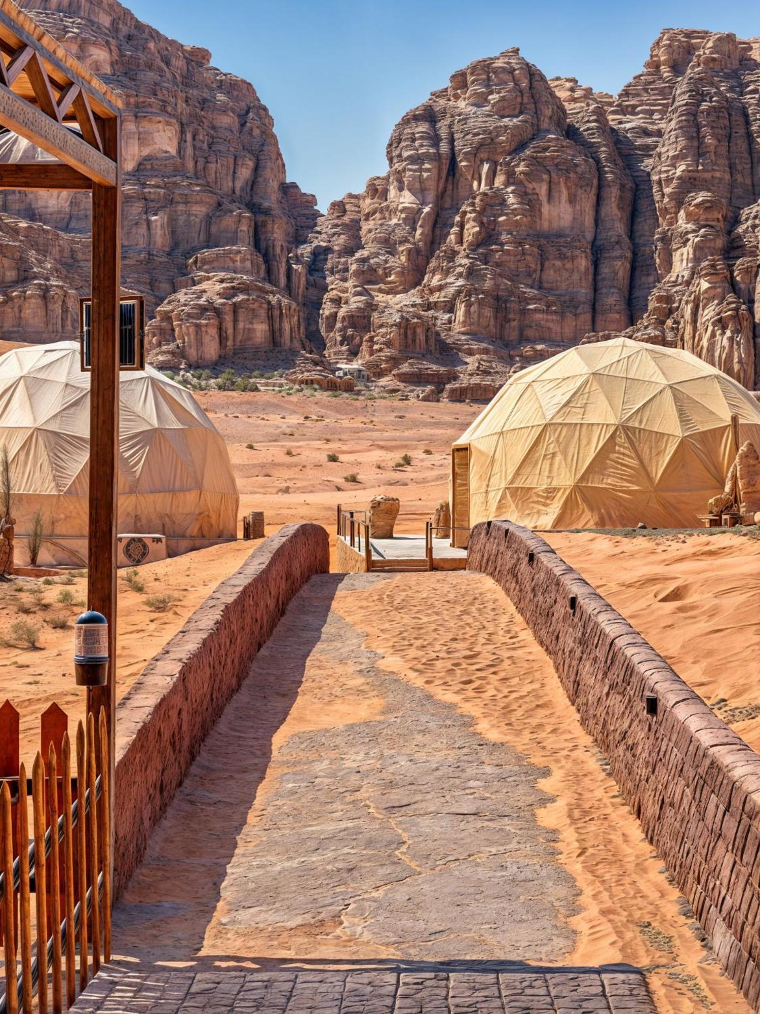 Wadi Rum Sunset Camp Bagian luar foto